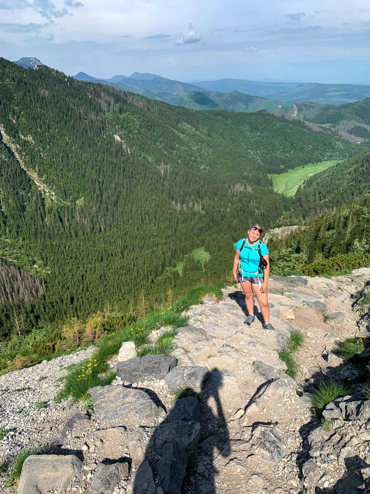 Wielka polana w drodze na giewont