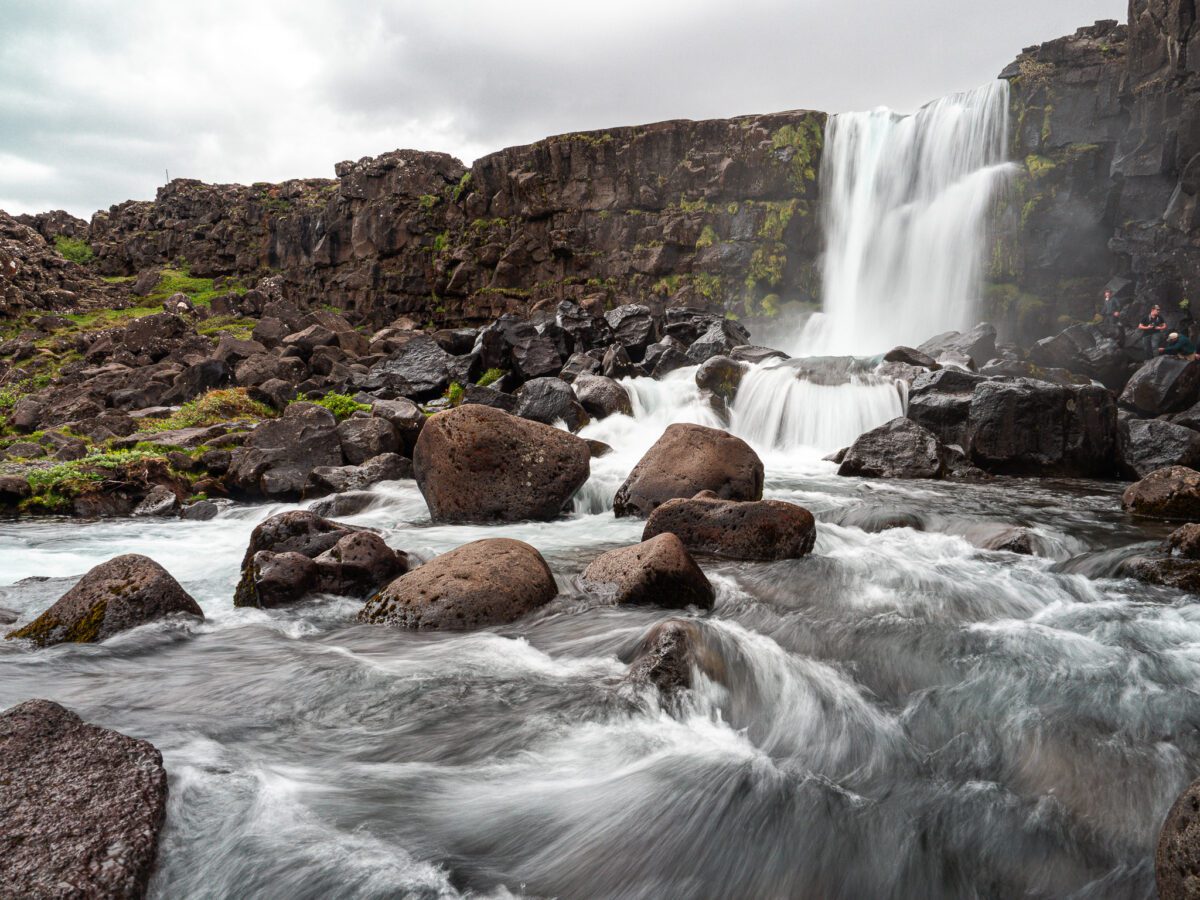 wodospad w Parku Narodowym Þingvellir
